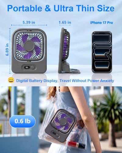 scenein Small Wall Mount Usb Fan with Magnetic Base for Cruise Ship Cabin - image 3