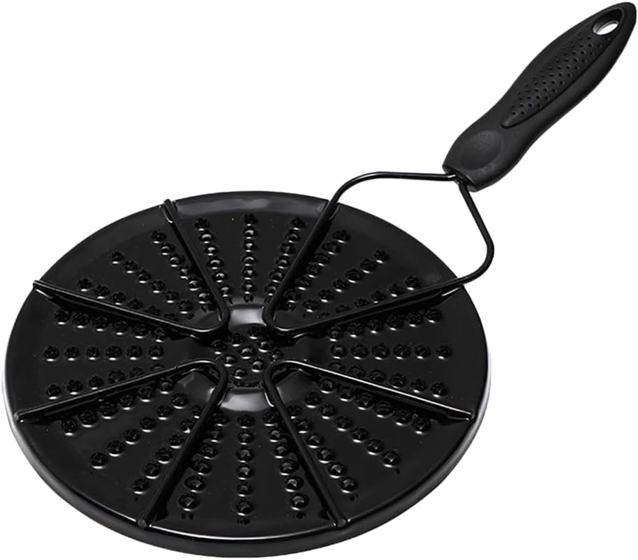 PRETYZOOM Enamel Heat Conduction Plate with Handle 14.56X7.48X1.96In Heat Diffuser Simmer Plate for Gas & Electric Stoves Even Heating Burn Prevention Ideal for Milk and Porridge