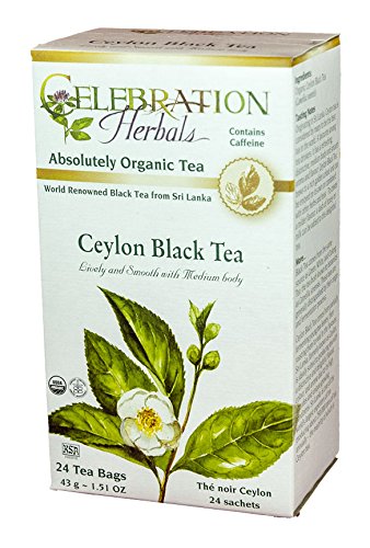 CELEBRATION HERBALS Ceylon Black Tea Organic 24 Bag, 0.02 Pound