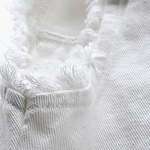 Women’s Sleeveless Denim Vest Casual Button Down Jean Jacket Coat with Pockets Spring Fall Distressed Layering Outfit4