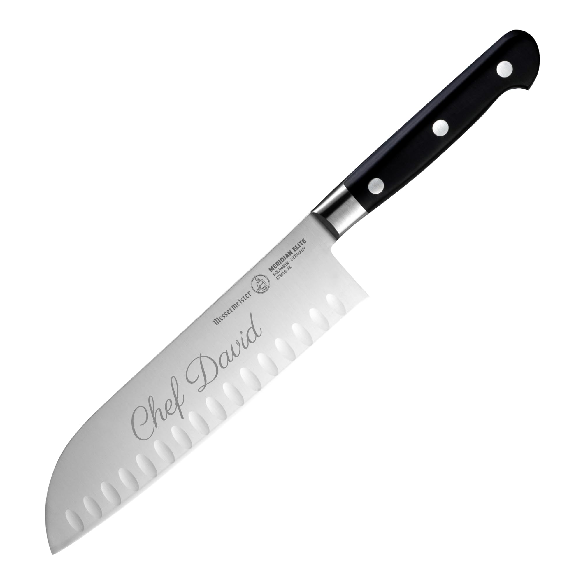 マイステイクール Amazon.com: Messermeister Meridian Elite 7” Kullenschliff Santoku