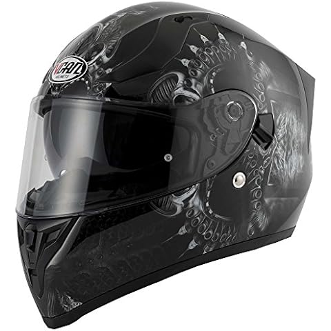 Vcan V128 Full Face ACU DVS Motorcycle Bike Crash Helmet Lid - Drogon L Cover