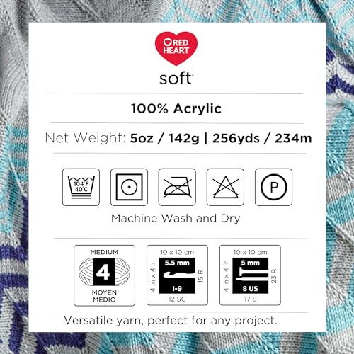 Image of Red Heart Soft Toast Yarn - 3 Pack of 141g /5oz - Acrylic - 4 Medium (Worsted) - 256 Yards - Knitting /Crochet