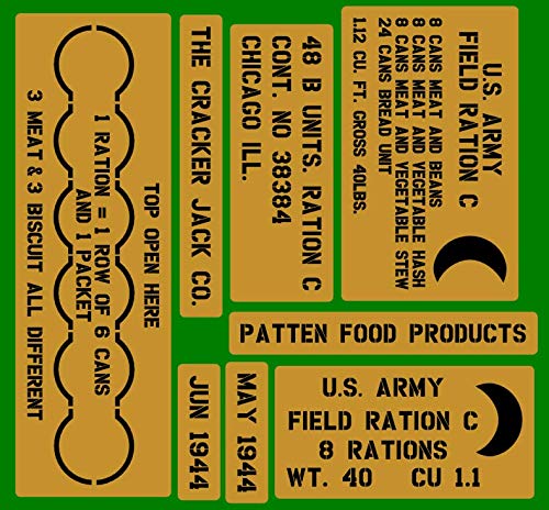 Amazon.com: C Ration crate stencils for re-enactors ww2 army prop ...
