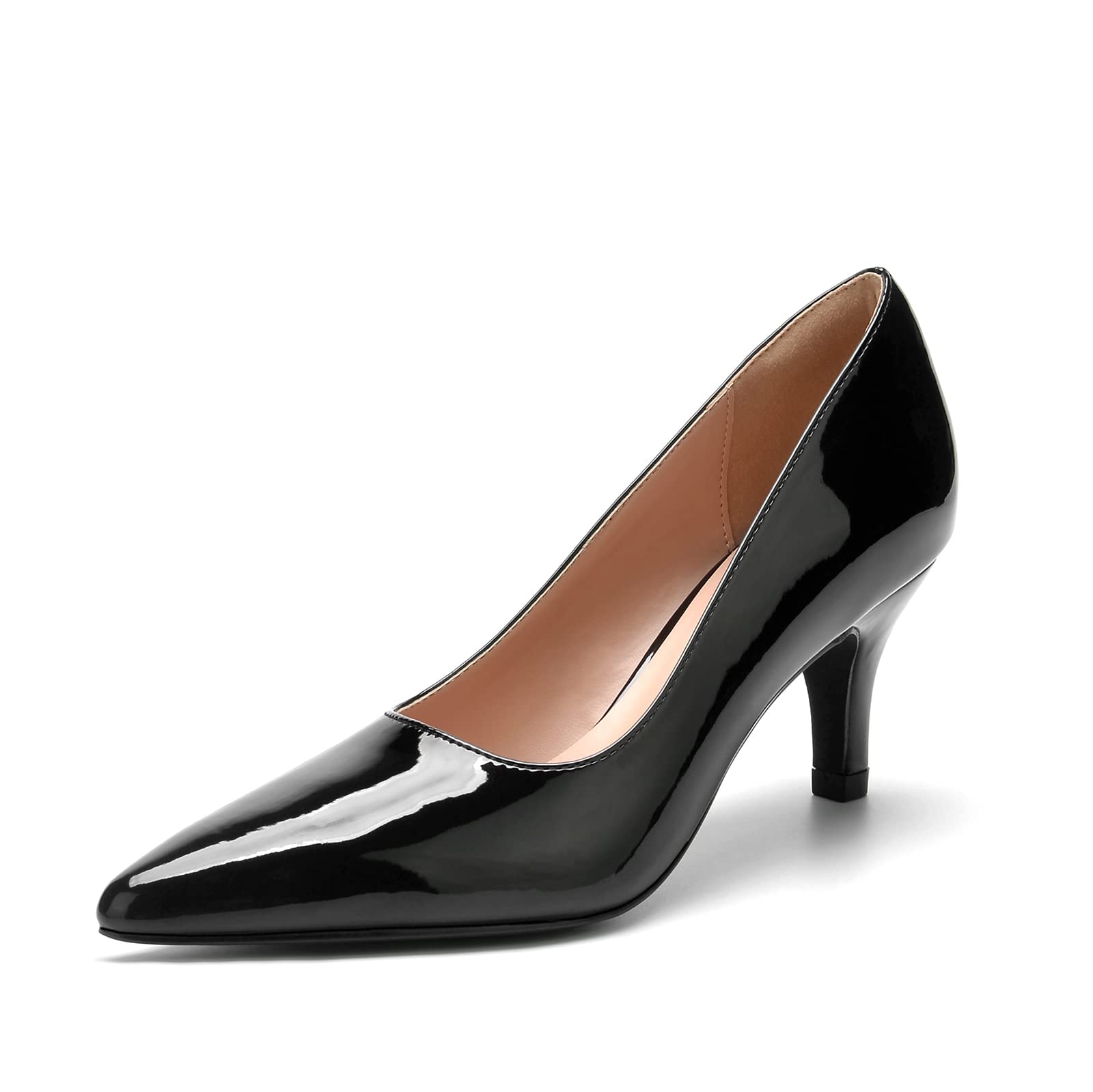 BUEUPUWomen's Low Heel Pointed Toe Pump Shoes