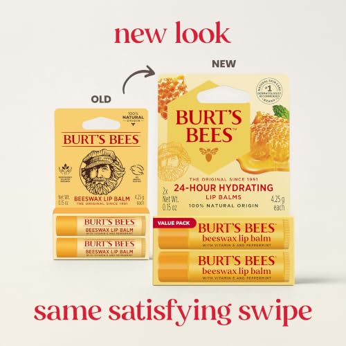 Burt's Bees Lip Balm, Original Beeswax, 0.15 oz., 2 Tubes - image 2