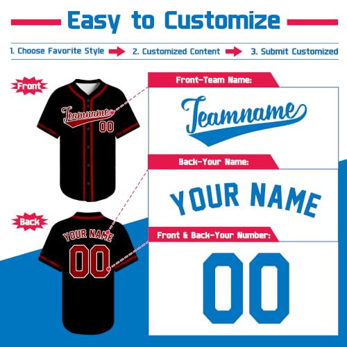 Camiseta personalizada de béisbol para hombre, mujer y juventud con nombre, número y logo, bordada o impresa miniatura 2