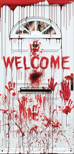 Halloween Deko Outdoor Innen Horror Helloween Accessoires Türdeko XXL Türvorhang 180×100 Party Gruselig Wohnzimmer Tür Halloweendeko Garten Dekoration Grusel Haloween Haustür Badezimmer Hängend Decor Halloween Deko Outdoor Innen Horror Helloween Accessoires Türdeko XXL Türvorhang 180×100 Party Gruselig Wohnzimmer Tür Halloweendeko Garten Dekoration Grusel Haloween Haustür Badezimmer Hängend Decor