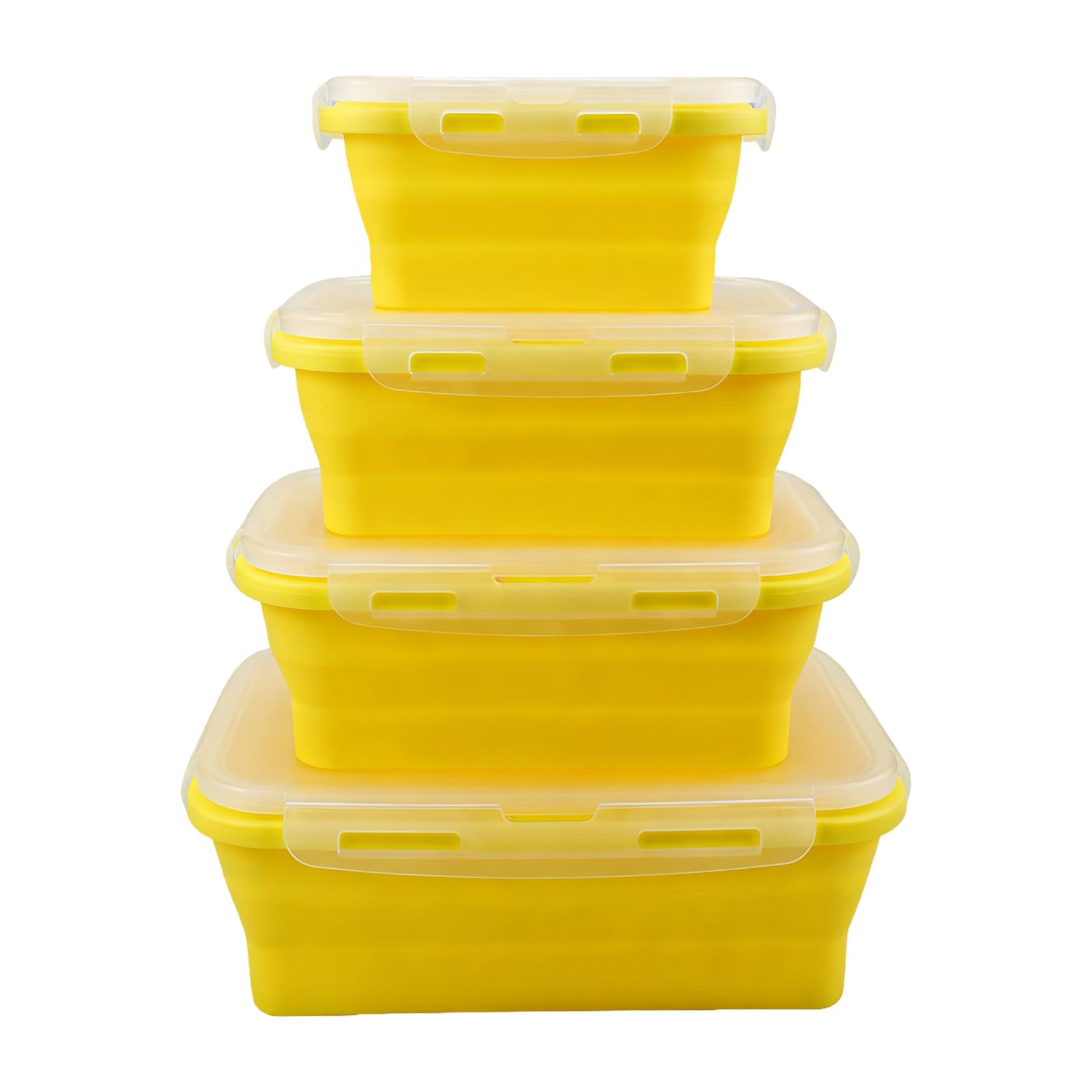 jiingekk Folding Bentos Box Set Spills Proof Easy Cleaning Quick Drying Great for Commuters Students Busy Lifestyles Presentation Bentos Box Set