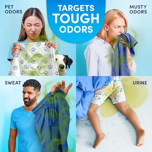 Image of Downy Rinse Laundry Odor Remover, Cool Cotton Scent, 48 fl oz, Fabric Softener And Laundry Odor Removal Rinse, Fights Odors At The Source, HE Compatible