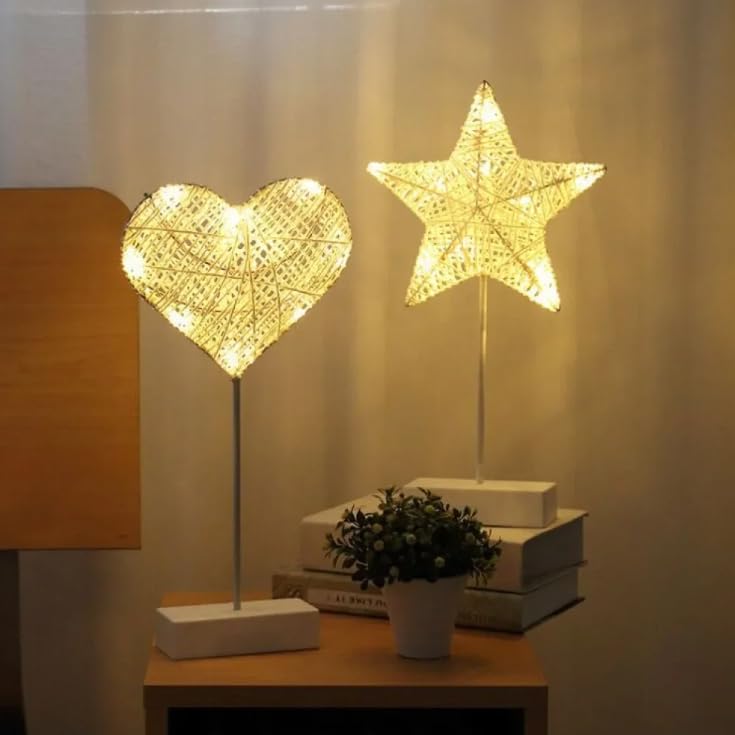 Amazon.co.jp : テーブルランプ Led 籐ライトラブスター月形夜の光