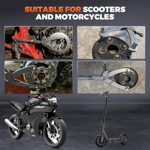 MOTOCOCHE Haltewerkzeug Kupplung Schwungrad Variomatik Blockierwerkzeug Motorradzubehör Blockierwerkzeug Kupplung Schlüssel Werkzeug 295mm Blockierwerkzeug Variomatik Roller Halterwerkzeug (Y)