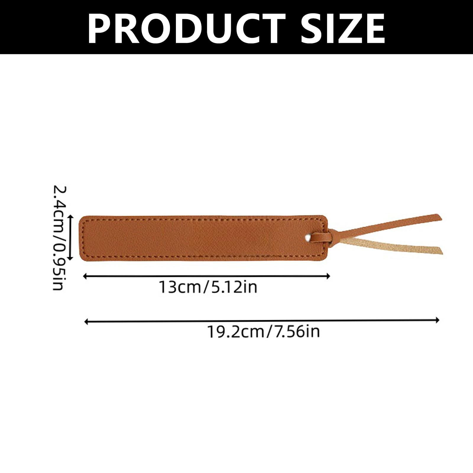 DEFIYEAR 8PCS Leather Bookmark, Leather Bookmarks for Men Women Handmade Bookmarks with Rope - Image 2
