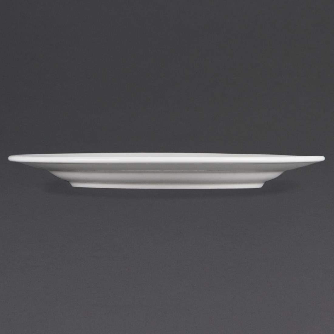 Olympia con borde ancho de porcelana (cb483 placa (Pack de 6)