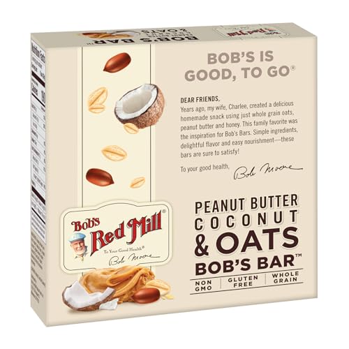 Image of Bob's Red Mill Peanut Butter Coconut & Oats Snack Bar, 5 bars