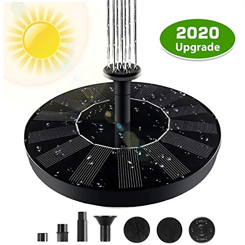 Solar Powered Fountain Pump, Solar Fountain, Solar Fountain Pump for Bird Bath Free Standing Floating Birdbath Water Pumps for Garden, Patio, Pond and Pool