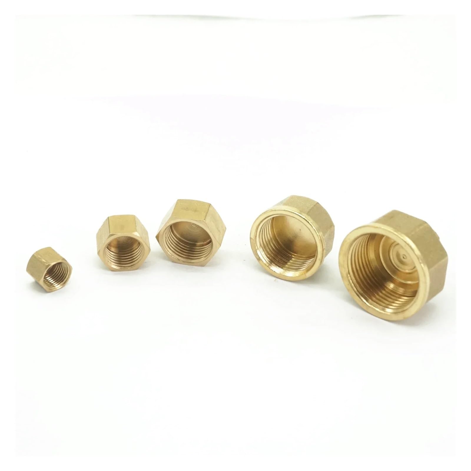 MQXFCZUX 5pcs 1/8" BSPP Female Brass Pipe Countersunk Hex Head Socket End Cap Pipe Fittings MQXFCZUX