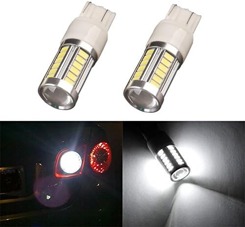 AUTOUS90 T20 7443 LED Light Bulbs 5630 33-SMD Super Bright W21W LED Bulb 6000K Xenon White LED Lights Bulbs for brake light Back-up Reverse Light Lamps(Pack of 2)