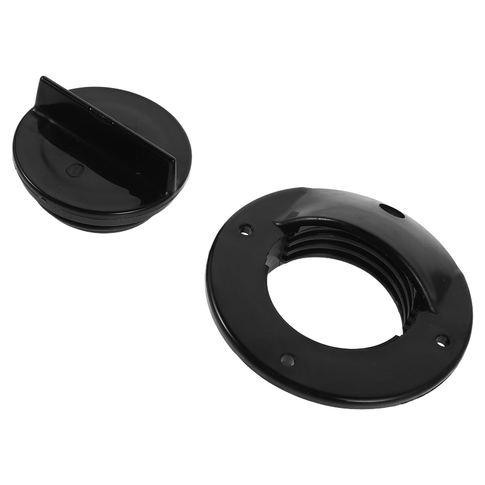 Válvula de drenaje FRCOLOR de nailon negro: tapón de repuesto estanco para embarcación