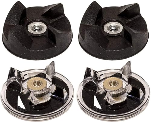 2 Spare Base Gears+2 Rubber Blade Gears Spare Mixer Replacement Parts, Suitable for The Replacement Parts of 250W Base Gear & Blade Gear Replacement for Magic Bullet Blender MB1001