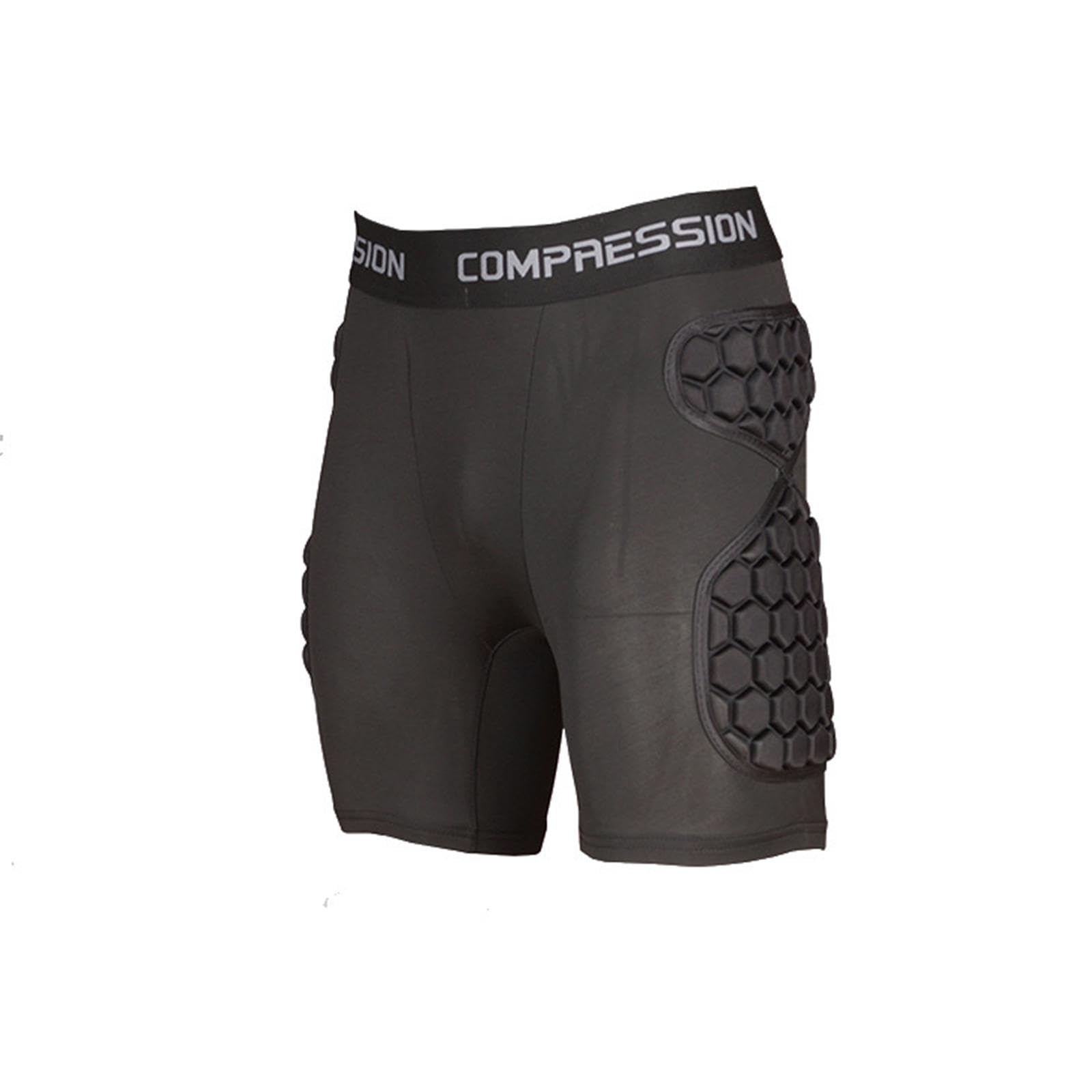 Perfeclan Pantalones Cortos de de fútbol con Acolchado de Espuma EVA para Todas Las Estaciones, Protector de Muslos