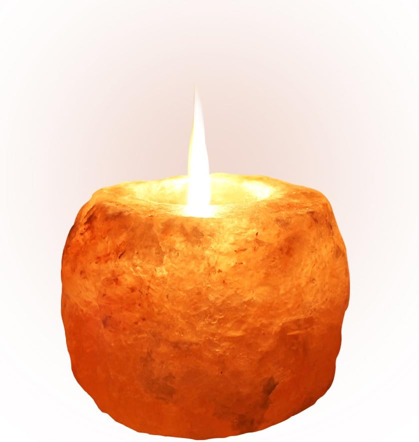 Natural Himalayan Salt Tea Light Candle Holders crystal