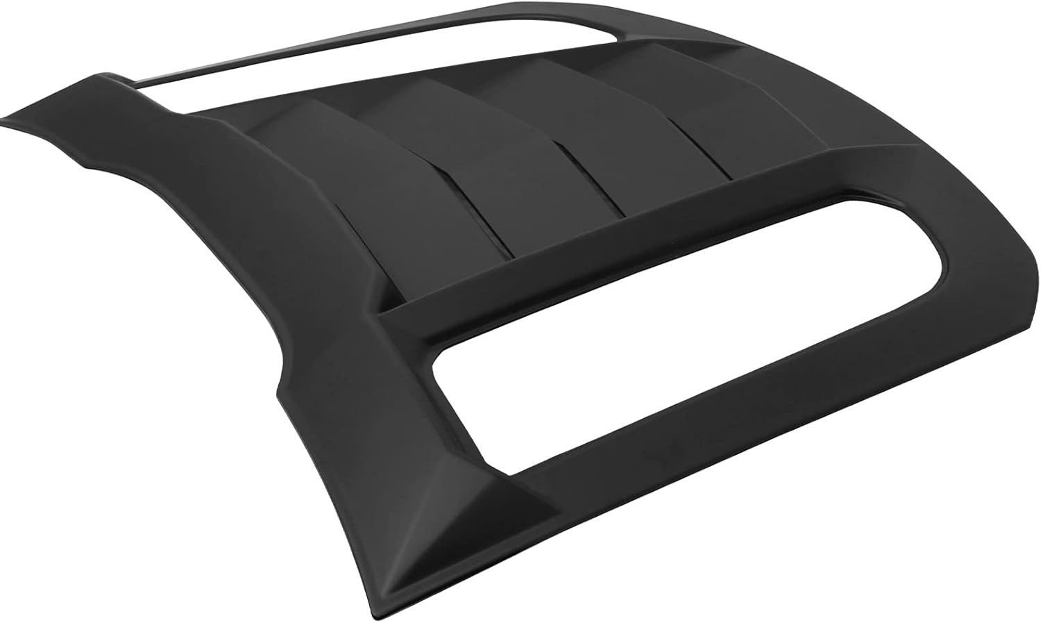 IKON MOTORSPORTS, Rear Window Louver Compatible with 2015-2023 Ford Mustang, IKON V2 & CV Style,Rear Louver and Side Quarter Scoop Louvers