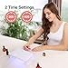 Adhope Portable UV LED Nail Lamp Foldable Gel Nail Dryer 24W for All Gel Nail Polish, USB Power Cable Included, 30s 60s Timer, 18 Long Lasting UV LED Light Beads, Safety and Harmless