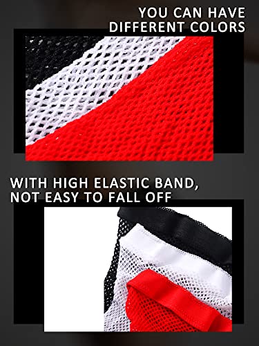 Geyoga 3 Pcs Fishnet Shorts Women's Bike See Through Mesh Shorts High Waisted Slip Elastic Yoga Fishnet4