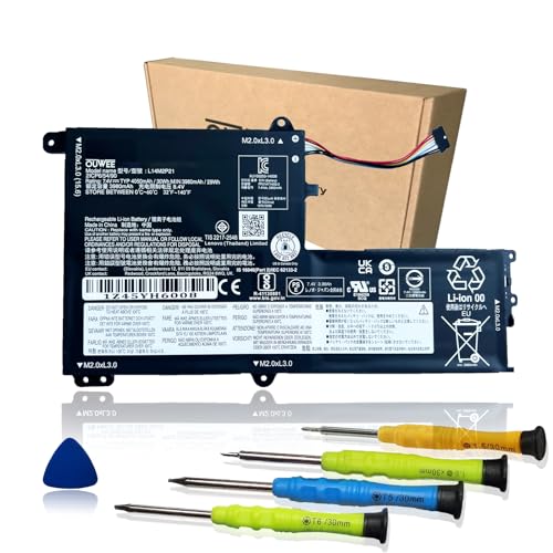 OUWEE L14M2P21 Laptop Battery Compatible with Lenovo IdeaPad 330S-14AST 330S-14IKB 330S-15ARR 330S-15AST 330S-15IKB Series 5B10Q39203 5B10Q39204 L14L2P21 5B10Q39206 5B10W67199 7.4V 30Wh(Shape-B)