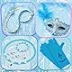 G.C ELSA Eiskönigin Spielzeug Geschenk für Mädchen 4 5 6 7 8 Jahre, Mini Karaoke Maschine mit Kindermikrofon & Prinzessin Kostüm Zubehör & Zauberstab, Frozen Spielzeug Eiskönigin Geschenke Mädchen