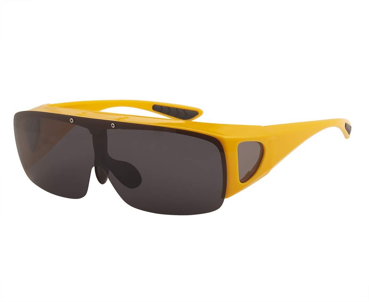 BestumDriving Glasses Wraparounds Polarized Fitover Sunglasses