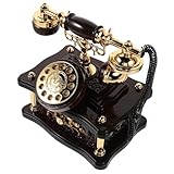 Bricolage : cette décoration de téléphone vintage est soigneusement fabriquée à la main, garantissant un haut niveau de savoir-faire et une attention aux détails pour un look vintage, ornement de téléphone à cadran rétro, modèle de téléphone de bureau vintage