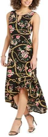 Thalia Sodi Women's Flounce Hem Maxi Dress Purple Size Large