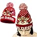 LED Christmas Hat,Light up Christmas Hat Beanie with 6 Colorful Lights Ugly Novelty Stylish Knitted Sweater Xmas Party Skull Cap 4 Pack