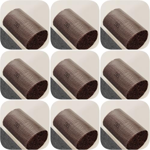Image of Yglnden 10 Bundles Latch Hook Kit Colorful Yarn Bundles Cut Rug DIY Latch Hook Yarn for Handmake Craft Sewing Knitting for Adults (10 Bundles# Dark Brown A)