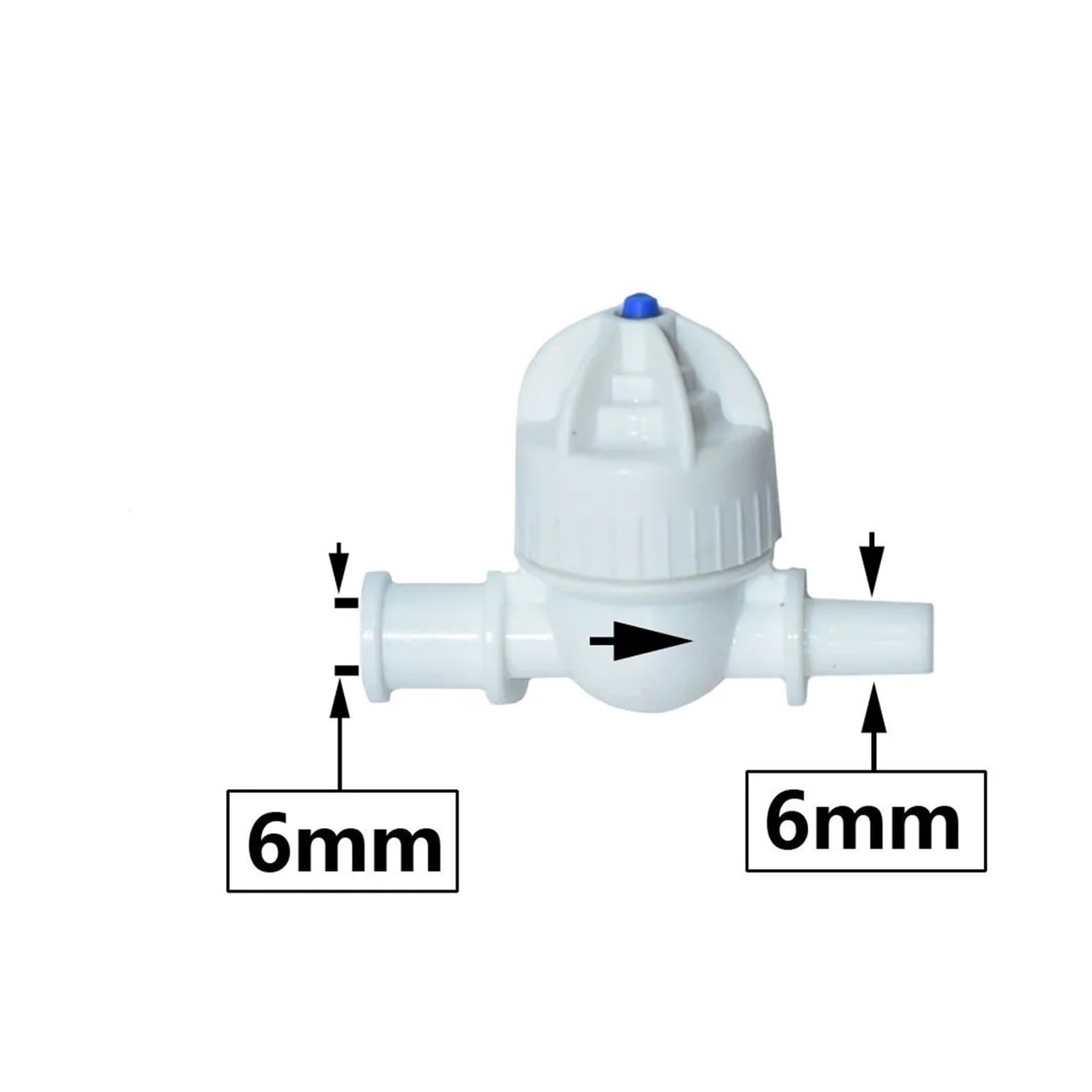 Nebelventil, Innenloch 6 mm, zur Außenbewässerung, kompatibel mit Gewächshaus-Hängesprinkler, 100 Stück(A-1)