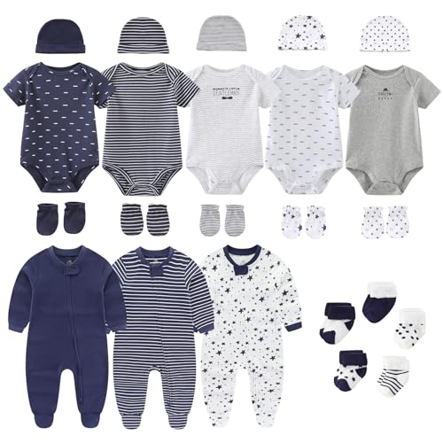 Image of Ruliby New Born Baby Clothes and Newborn Boy Girl Essentials Accessories Layette Set