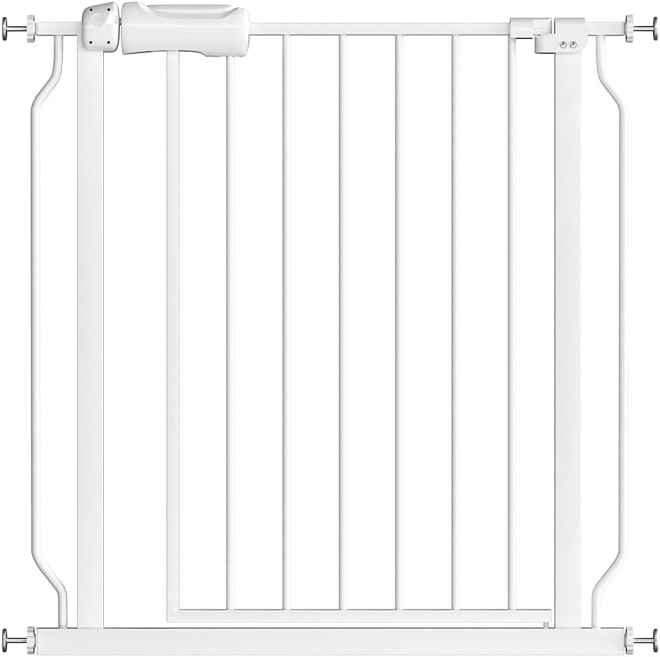 Fairy Baby 29-34 Inch Wide Baby Gate for Doorways Stairs Hallway, Walk Through Pressure Mounted Child Gates, Indoor Safety Child Gates for Kids or Pets 29-34 Inch (Pack of 1)