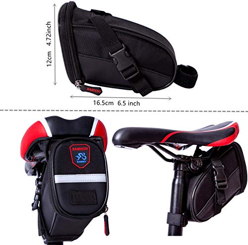 Image of NAMUCUO Saddle Bag Bike Repair Tool Kits - Bicycle Tool Set with Bicycle Seat Packs and Bike Multi Function Tool Chain Tool Bike Tire Tool. 6 Month Warranty
