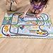 Melissa & Doug Race Around The World Tracks Cardboard Jigsaw Floor Puzzle and Wind-Up Vehicles (48 Pcs) for Preschoolers and Kids Ages 4+ - FSC Certified