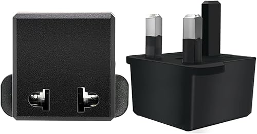 Miniatura 4 de (Negro-5 piezas) Adaptador de enchufes de EE. UU. a Reino Unido Enchufes de la UE a Reino Unido Enchufes Convertidor de Alimentación Enchufes de 2