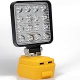 LED Work Light for Dewalt 20V Li-ion Battery, ZDOZITZ 18W 5400LM for Dewalt - 18V Battery Light with Dual USB Charging Port（Tool Only） - Image 1