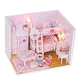 2: Unsere DIY-Hütte ist gut gemacht und lebensecht. Alle Teile sind präzise geschnitten, um einen perfekten Sitz zwischen den Teilen zu gewährleisten. Unser Puppenhaus hat die CE-Zertifizierung, die ASTM-Zertifizierung und die EN71-Zertifizierung bestanden und ist in Bezug auf Qualität zuverlässig, sicher und umweltfreundlich. Wir empfehlen es nicht für Kinder unter 3 Jahren, da es einige kleinere Teile enthält. Wir empfehlen Kindern über 14 Jahren, sie zusammenzubauen.