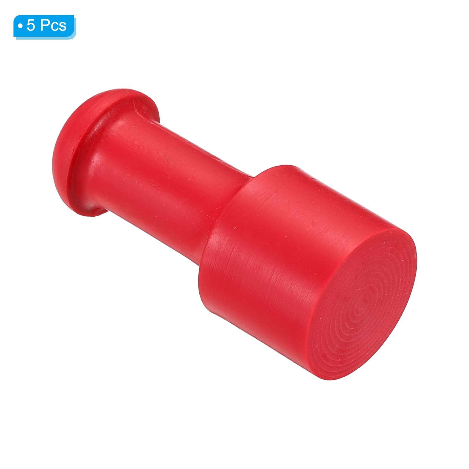 PATIKIL 20mm Stamp Rubber Round Handle, 5 Pack Rubber Knobs Stamp Mounts Drawer Pulls for Stamp Making DIY Crafting Scrapbooking Red - Image 3