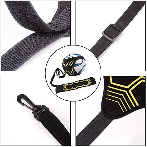 Senston Football Kick Trainer, Football Kick Throw Solo Practice Training for Beginner with Adjustable Waist Belt