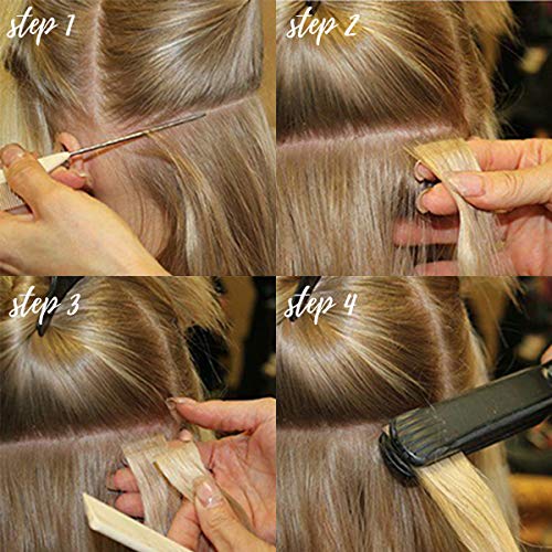 Lacer Hair Tape In Hair Extension Human Hair Balayage Platinum Blonde Hair With Darker Brown Roots Double Sided Pu Weft Seamless Straight Natural Human Hair Tape In Extensions 50G 20Pcs 14 Inch #TOP7