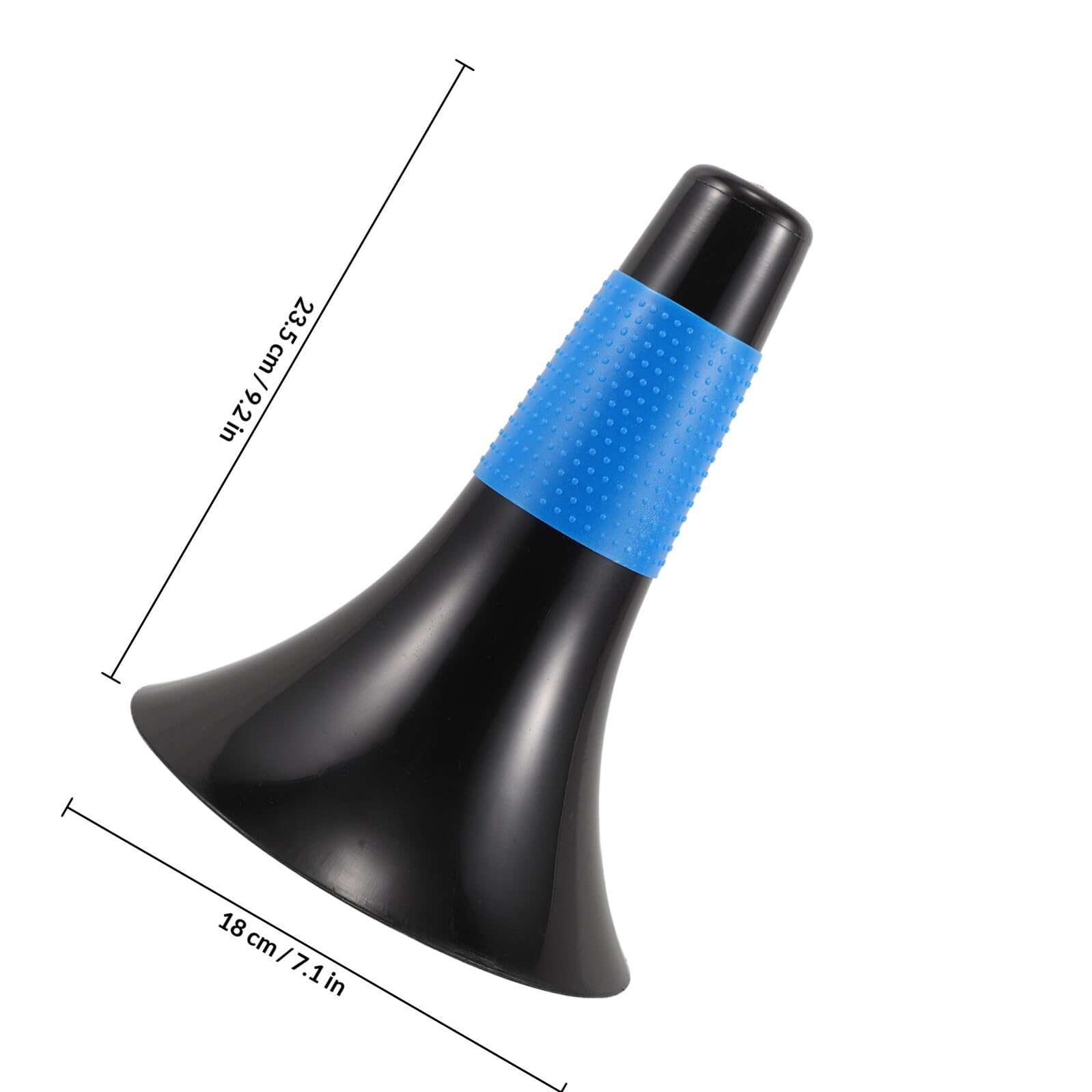 Lot de 8 Cônes D'entraînement en Plastique pour Basketball et Football, Cônes de Balisage Agilité Bleu, Marqueurs Polyvalents pour Entraînement Sportif Intérieur et Extérieur
