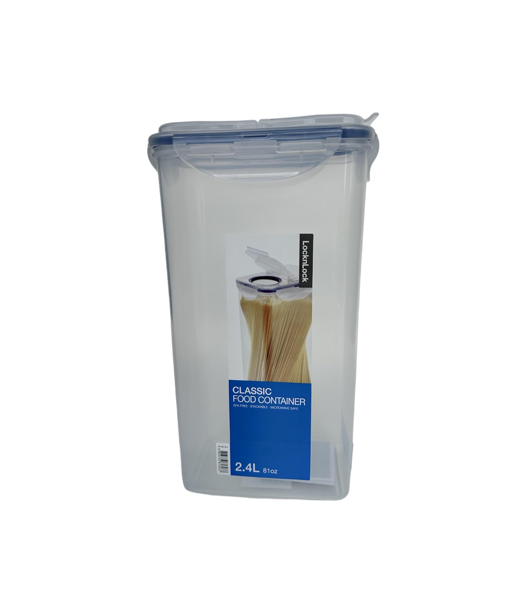 Food Container Rectangle W/Flip Lid 2.4Ltrs Hpl813Lf Lock &