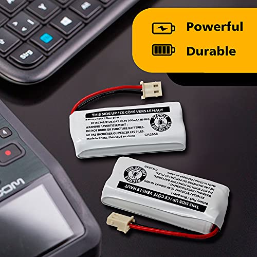 2-Pack Cerepros BT162342/BT262342 Battery Pack for VTech AT&T Cordless Phone System - Thumbnail 6